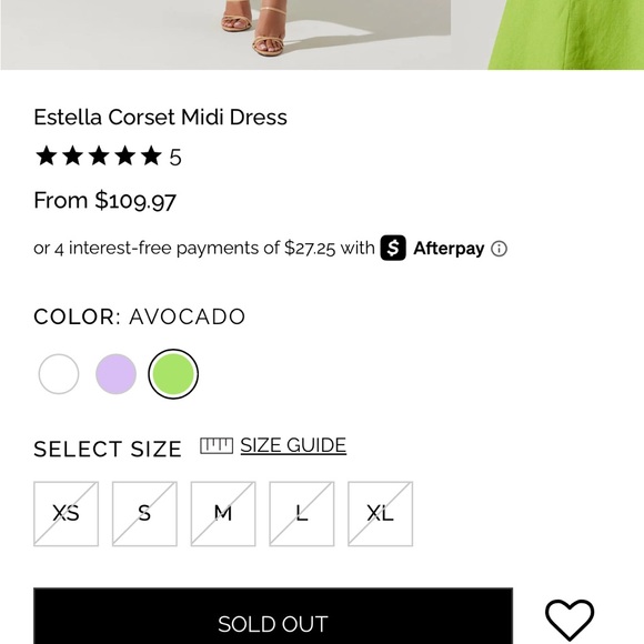 Revolve! Astr The Label Estella Corset Midi Dress in Avacado - Picture 2 of 13